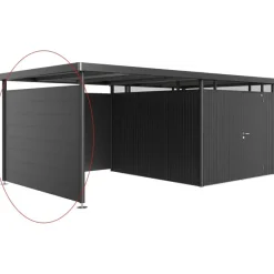 Parete Laterale per Tettoia Laterale per Casetta in Metallo HIGHLINE-Biohort Clearance