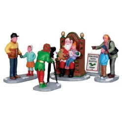 Photos with Santa Set of 5 Cod. 22032-Lemax New
