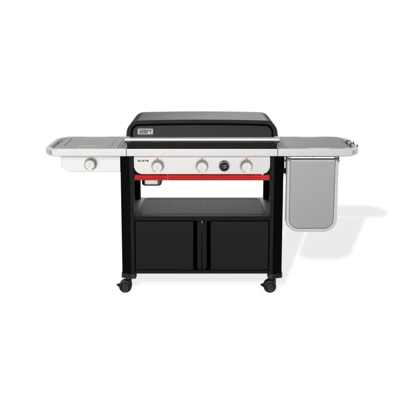 Piastra a Gas Slate GPSB 76 cm Premium Con Fornello Laterale Black Cod. 1500247-Weber