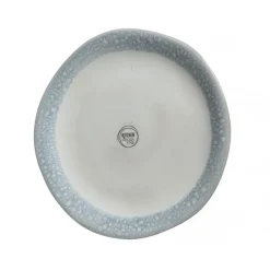 Piatto in Terracotta con Bordo Lucido Blu 20 cm-Kaemingk Discount