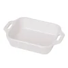 Pirofila Gratin Rettangolare 19 x 12 cm Bianca in Ceramica-Staub New