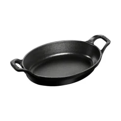 Pirofila Ovale 45 x 29 cm Nera in Ghisa-Staub Online