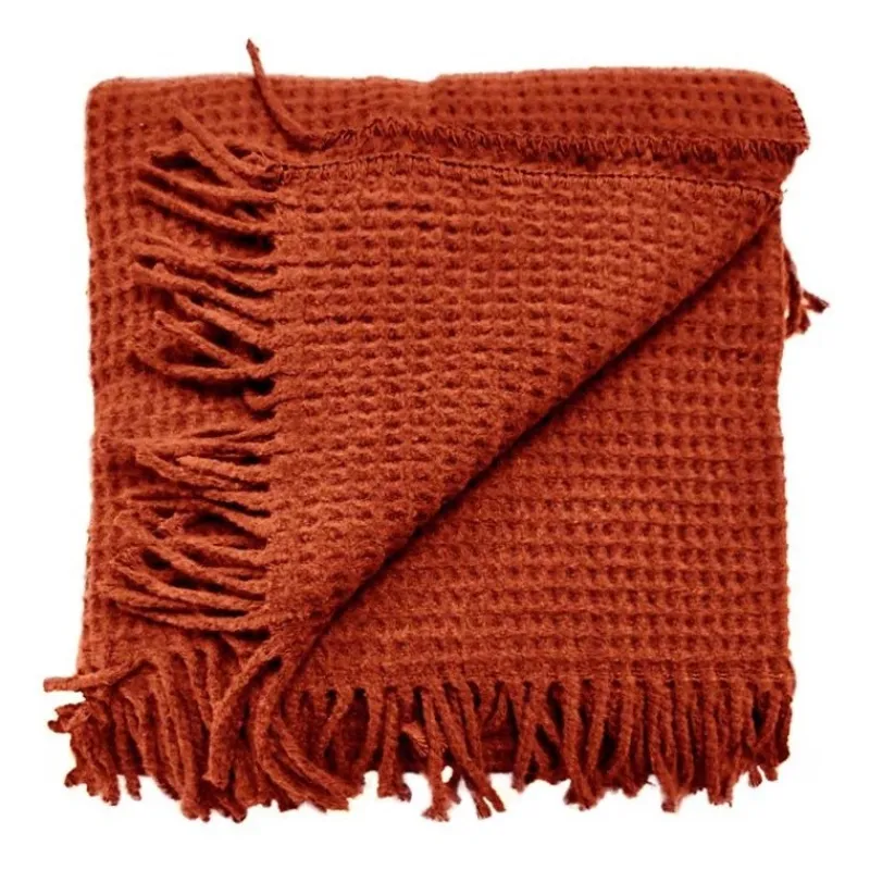 Plaid Selien 150x200 cm Colore Redwood-Unique Living Online