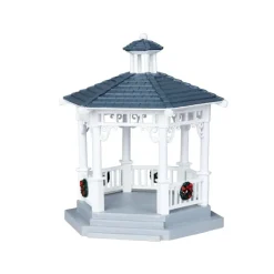 Plastic Gazebo With Decorations Cod. 04160-Lemax Clearance