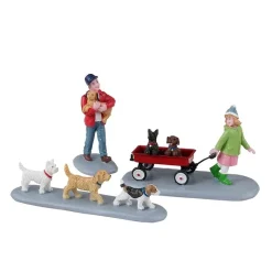 Puppy Parade Set Of 3 Cod. 32226-Lemax Outlet