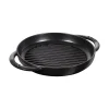 Pure Grill 30 cm Nero in Ghisa-Staub Best