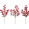 Ramo con Bacche Rosse 33 cm. Pezzo Singolo.-Edelman Best