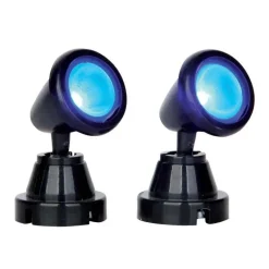 Round Spot Light Blue Set of 2 B/O 4.5V Cod. 54945-Lemax Online