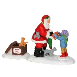 Santa And Kittens Set of 2 Cod. 22045-Lemax Discount