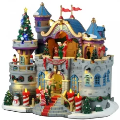 Santa‘S Castle Gala con Alimentatore 4.5V Cod. 45270-Lemax Clearance