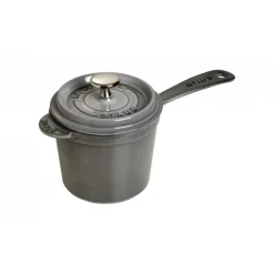 Sauce Pan Rotonda 18 cm Grigio Graphite in Ghisa-Staub Outlet