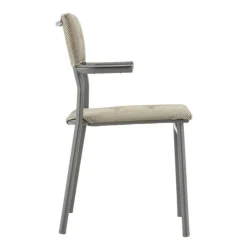 Sedia Impilabile con Braccioli ORON LFM5273 Moka-LaFuma Online