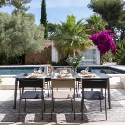 Sedia Impilabile con Braccioli ORON LFM5273 Moka-LaFuma Online