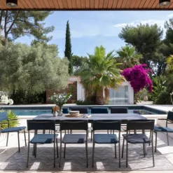 Sedia Impilabile con Braccioli ORON LFM5273 Dark Grey-LaFuma