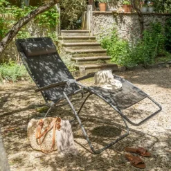 Sedia Poltrona Reclinabile Sdraio RSXA CLIP XL LFM2057 Graphite-LaFuma Outlet