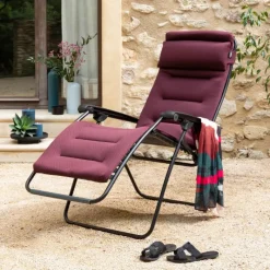 Sedia Poltrona Reclinabile Sdraio RSX CLIP AirComfort LFM2058 Bordeaux-LaFuma Discount