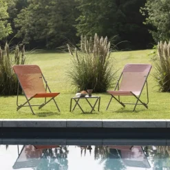 Sedia Sdraio MAXI TRANSAT LFM2502 Clémentine/Titane-LaFuma Clearance