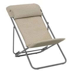 Sedia Sdraio MAXI TRANSAT PLUS BeComfort LFM5175 Moka-LaFuma New