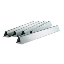 Set di 5 Barre Flavorizer in Acciaio Inox per Genesis 300 dal 2007 al 2011 (Manopole Ripiano Laterale) Cod. 7540-Weber Best