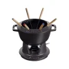 Set Fonduta Gourmet 18 cm Nero in Ghisa-Staub Clearance