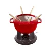 Set Fonduta Gourmet 18 cm Rosso in Ghisa-Staub Hot