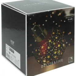 Sfera di Vetro con Led 15 Cm - Rosso-Koopman Clearance