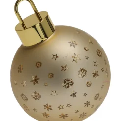 Sfera di Vetro con Led 15 Cm - Oro-Koopman Online