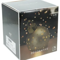 Sfera di Vetro con Led 15 Cm - Oro-Koopman Online