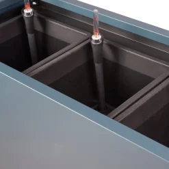 Sistema di Irrigazione Automatica per Fioriera in Metallo 100x50x50 cm-Herstera Discount