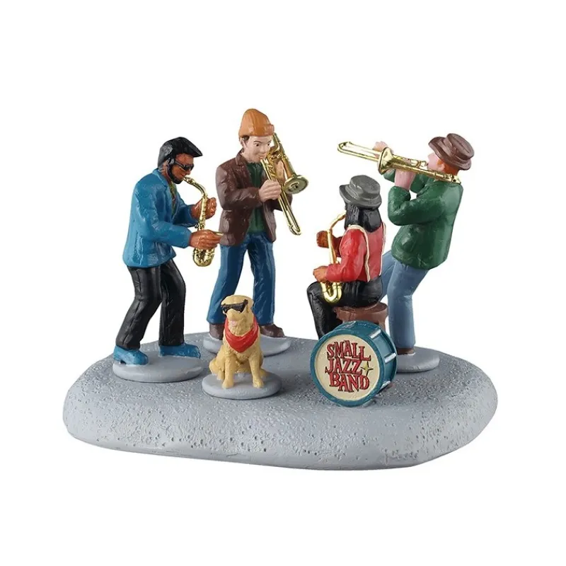 Small Jazz Band Cod. 53743-Lemax Outlet