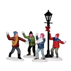 Snowball Fight! Set of 4 Cod. 32133-Lemax Sale