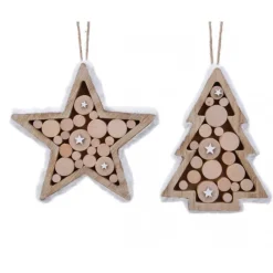 Stella Albero di Appendere. Pezzo Singolo-Kaemingk New