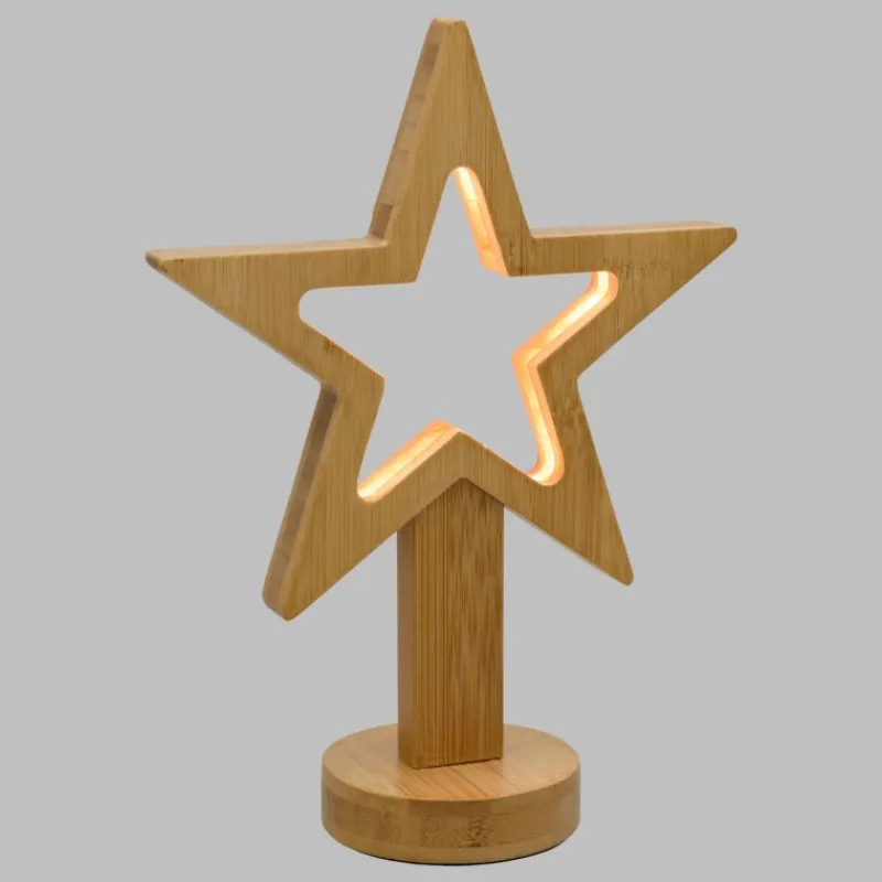 Stella con Base H25cm LED BIANCO CALDO-Lotti Best