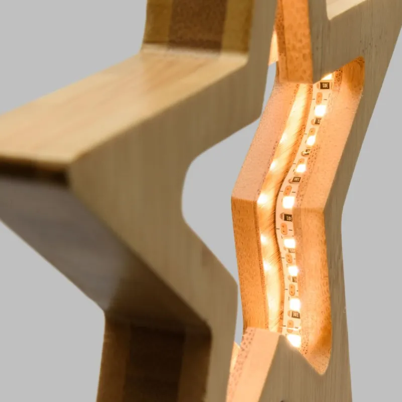 Stella con Base H25cm LED BIANCO CALDO-Lotti Best