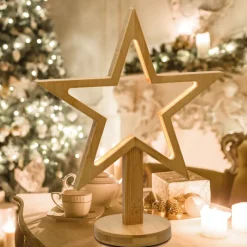 Stella con Base H37cm LED BIANCO CALDO-Lotti Hot