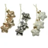 Stella in vetro 4 cm. Set di 3.-Kaemingk Online