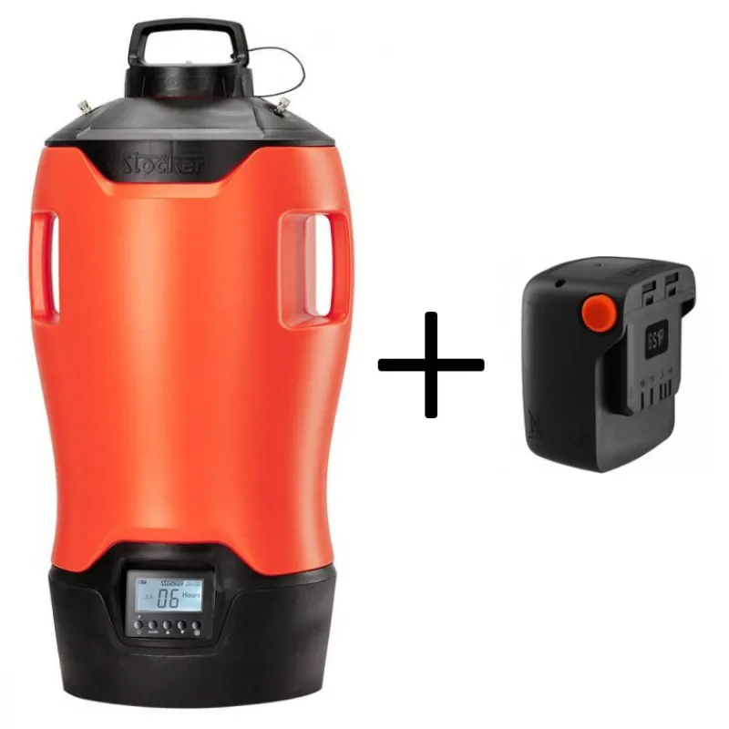 Geyser Nebulizzatore Antizanzare E-25 MI 21V + Batteria 2.6 Ah 21 V-Stocker