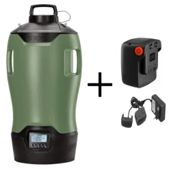 Geyser Nebulizzatore E-25 MI 21V Verde + 1 Batteria 2.6 Ah 21 V + Caricabatterie doppio 21 V-Stocker Hot