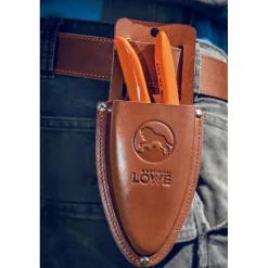 Stocker LÖWE Fodero in pelle per forbici-Lowe Hot
