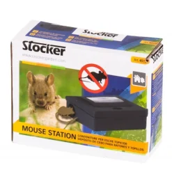 Mouse Station Contenitore esche topicide 12,5 x 9,5 x h4 cm-Stocker Sale
