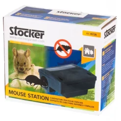 Mouse Station Contenitore esche topicide 23 x 18 x h9,5 cm-Stocker Discount