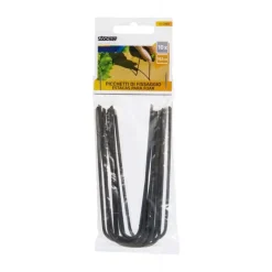 Picchetti di fissaggio in acciaio 10,5 cm 10 pz/conf-Stocker New