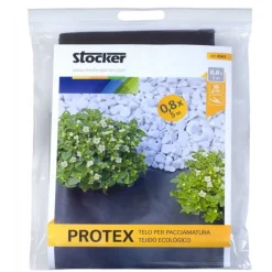 Protex Telo per pacciamatura nero 0,80 x 5 m 50 gr-Stocker Discount