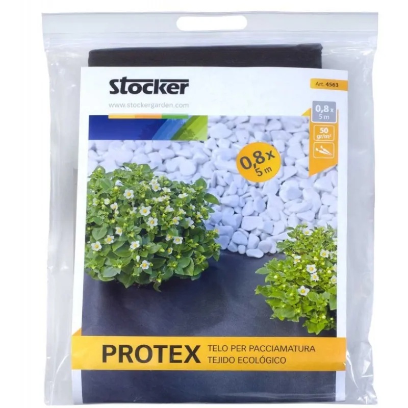 Protex Telo per pacciamatura nero 0,80 x 5 m 50 gr-Stocker Discount