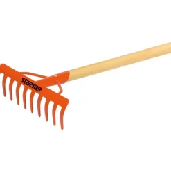 Rastrello a 10 denti con manico-Stocker Outlet