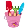Set attrezzi e secchiello rosa KIDS GARDEN-Stocker Online