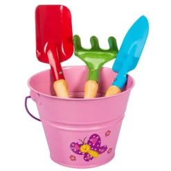 Set attrezzi e secchiello rosa KIDS GARDEN-Stocker Online
