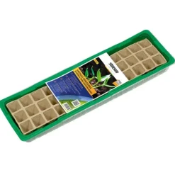 Vassoio miniserra con vasetti di torba 55,5 x 14,5 x h12 cm-Stocker Hot