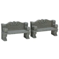 Stone Bench Set of 2 Cod. 74612-Lemax Hot