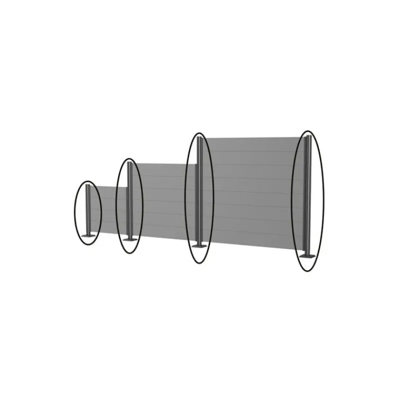 Supporti da Tassellare per Frangivista in Metallo-Biohort New